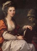Angelika Kauffmann Selbstbildnis mit der Buste der Minerva oil painting reproduction